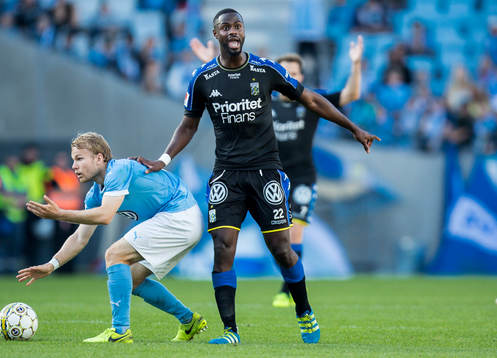 IFK Göteborgs Vajebah Sakor protesterar mot domslut