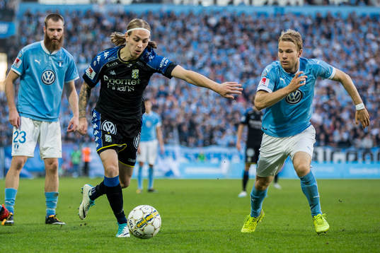 IFK Göteborgs Elias Mar Omarsson och Malmö FFs Oscar