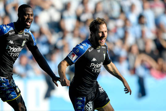 IFK Göteborgs Tobias Hysén jublar