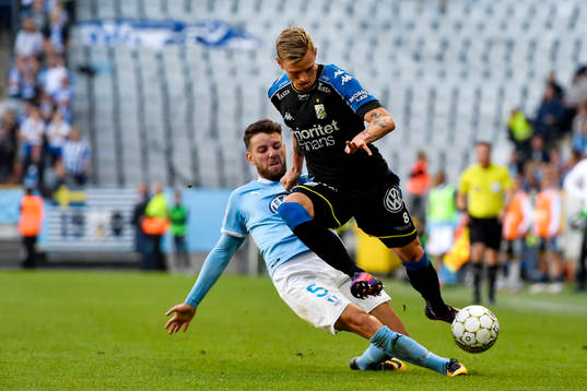 Malmö FFs Erdal Rakip och IFK Göteborgs Sören Rieks