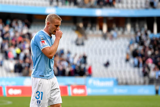 Malmö FFs Franz Brorsson deppar