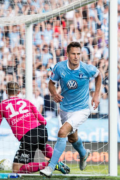 Malmö FFs Markus Rosenberg jublar