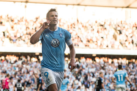 Malmö FFs Markus Rosenberg jublar