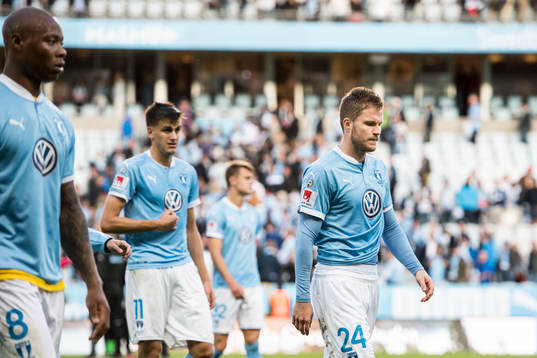 Malmö FFs Carlos Strandberg, Alexander Jeremejeff och