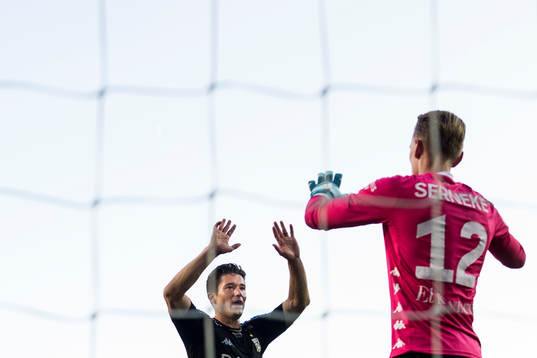 IFK Göteborgs David Boo Wiklander och målvakt Pontus