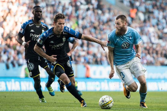 IFK Göteborgs Emil Salomonsson och Malmö FFs Jo Inge
