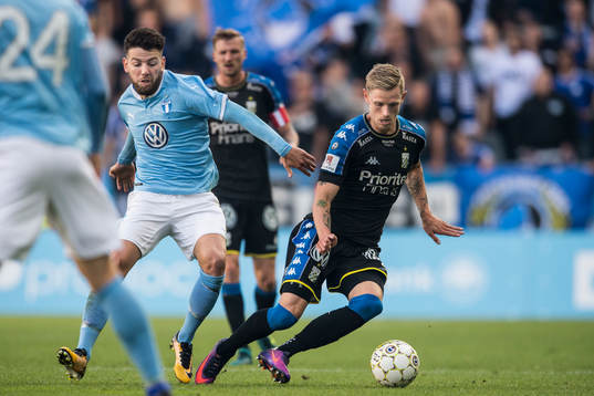 Malmö FFs Erdal Rakip och IFK Göteborgs Sebastian Eriksson