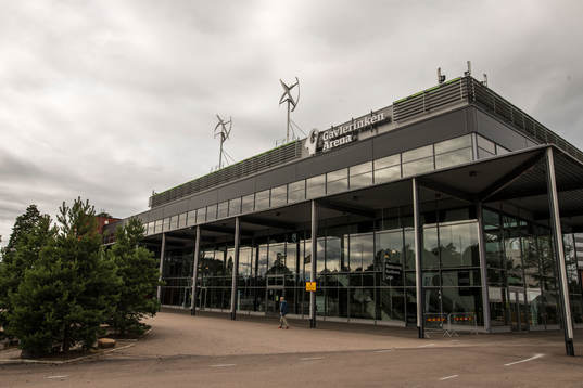General exterior view of Gavlerinken Arena prior  the CHL
