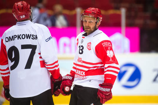 Kasper Bryniczka of Cracovia prior the CHL game between