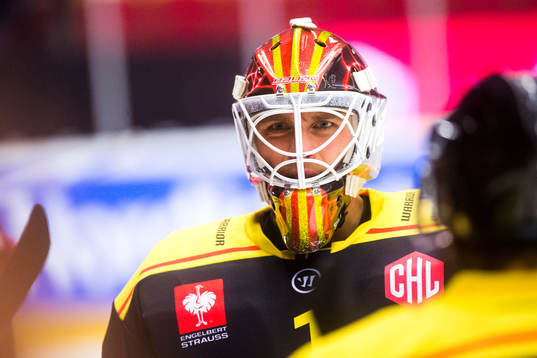 Goalkeeper Felix Sandström of Brynäs looks dejected