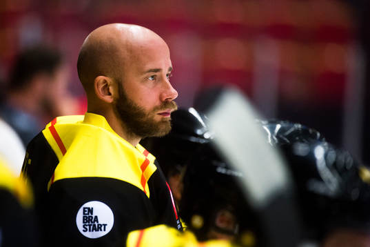 Goalkeeper David Rautio  of Brynäs