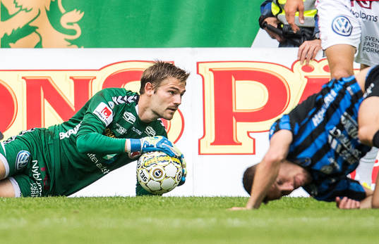 Kalmars målvakt Lucas Hägg-Johansson