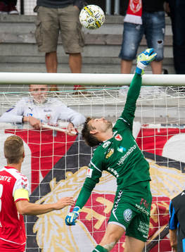 Kalmars målvakt Lucas Hägg-Johansson