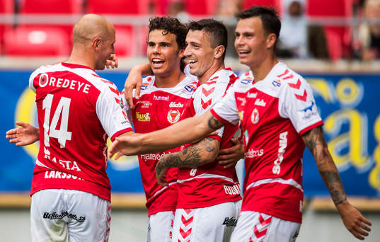 Kalmars Stefan Larsson, Herman Hallberg, Erton Fejzullahu