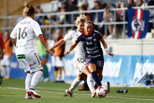 Rosengårds Hanna Folkesson och Linköpings Kosovare Asllani