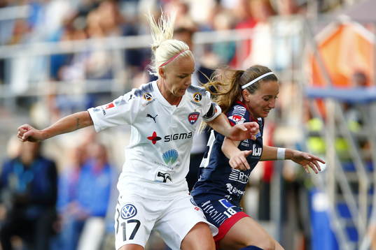 Rosengårds Caroline Seger och Linköpings Kosovare Asllani