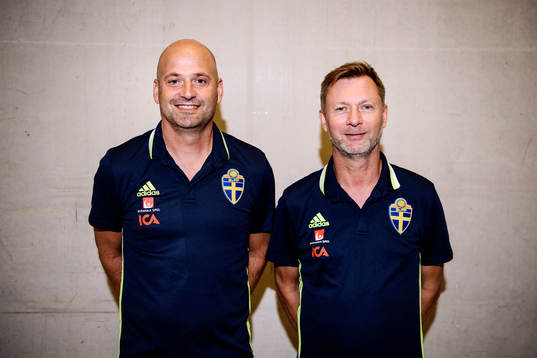 Magnus Wikman, assisterande förbundskapten och Peter