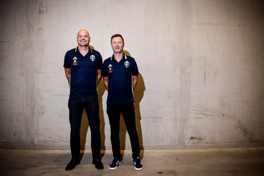 Magnus Wikman, assisterande förbundskapten och Peter