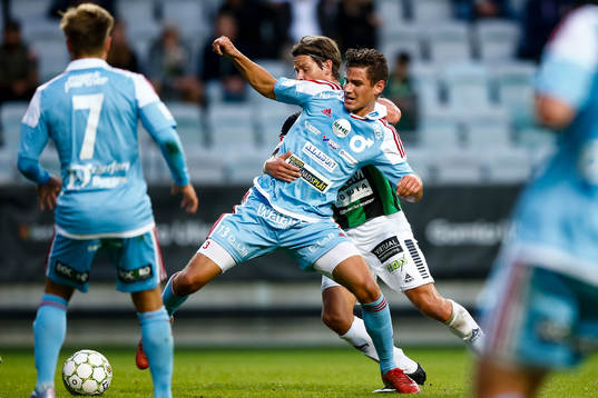 Degerfors Filip Stankovic och GAIS Dusan Djuric