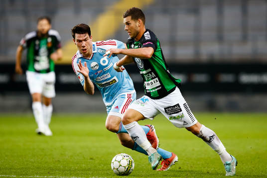 Degerfors Alexander Andersson och GAIS Daniel Bennassar
