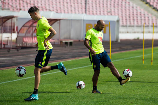 Mikael Lustig och Samuel Armenteros