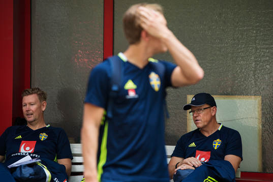 Assisterande förbundskapten Peter Wettergren och