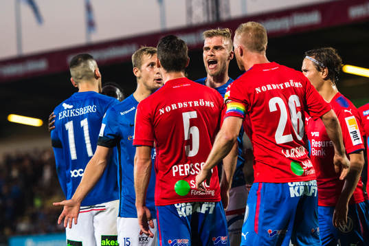 Bråk mellan Trelleborgs och Helsingborgs spelare