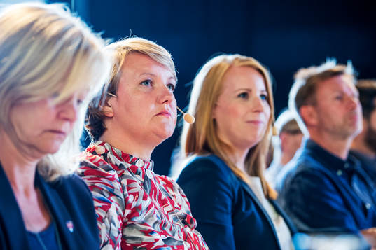 Linda Wijkström, Elitfotboll Dam, och Annie Lööf,