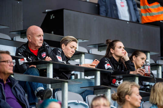 Rosengårds Erling Nilsson sportchef Therese Sjögran på
