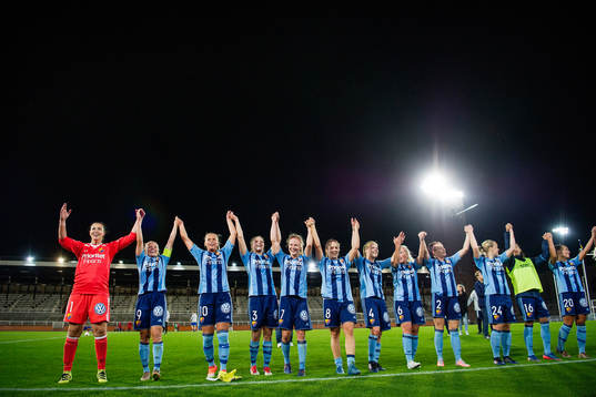 Djurgårdens spelare jublar
