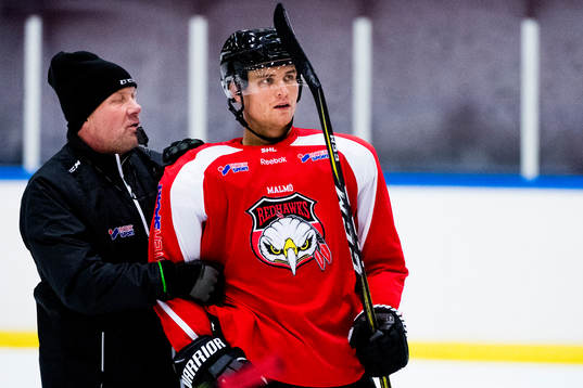 Tränare Peter Andersson och Max Görtz
