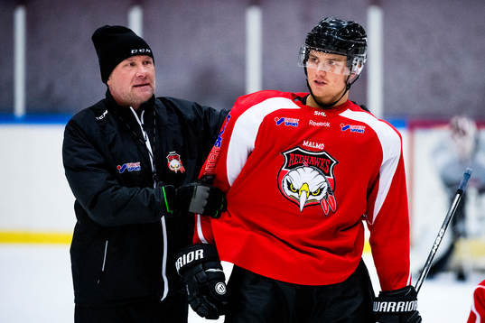 Tränare Peter Andersson och Max Görtz