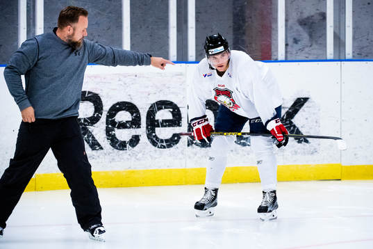 Jonas Morin och Washington Capitals André Burakovsky