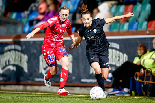 Linköpings Kristine Minde och Göteborgs Elin Landström