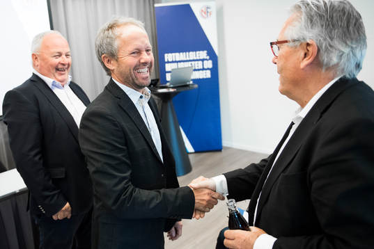 President Terje Svendsen and general secretary Pål