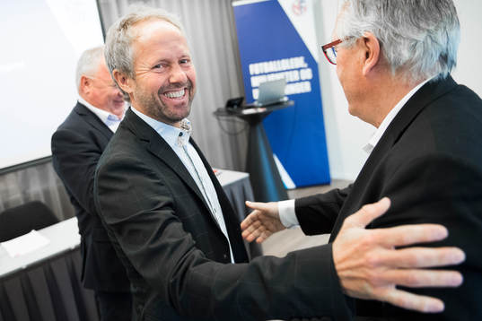 President Terje Svendsen and general secretary Pål