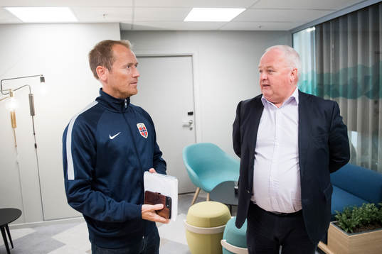 Communications director Svein Graff and president Terje
