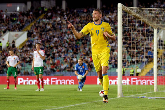 Sveriges Marcus Berg jublar