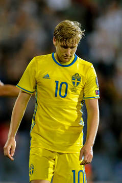 Sveriges Emil Forsberg deppar
