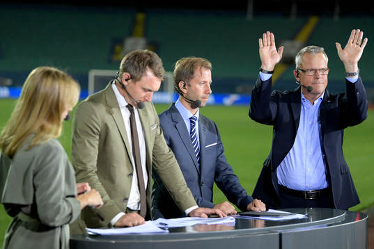 Karin Frick, Kim Källström, Simon Bank och Sveriges