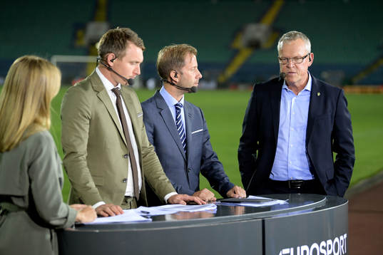 Karin Frick, Kim Källström, Simon Bank och Sveriges