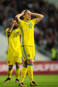 Sveriges Emil Forsberg deppar