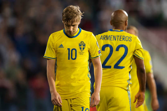 Sveriges Emil Forsberg deppar