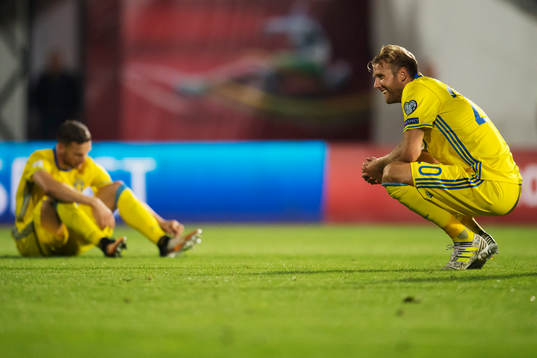 Sveriges Ola Toivonen deppar