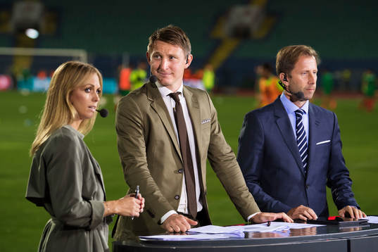 Karin Frick, Kim Källström och Simon Bank i Eurosports