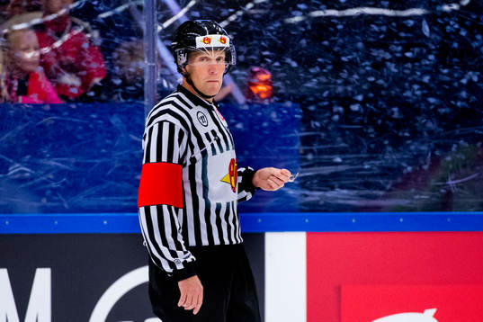 Referee Morgan Johansson