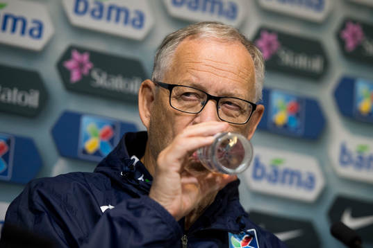 Lars Lagerbäck, head coach of Norway