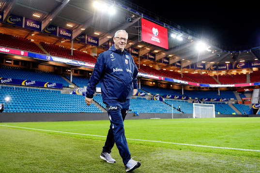 Lars Lagerbäck, head coach of Norway