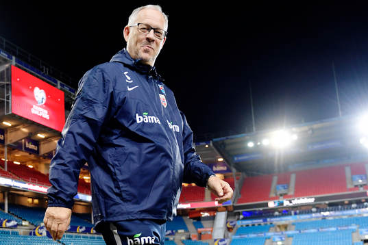 Lars Lagerbäck, head coach of Norway