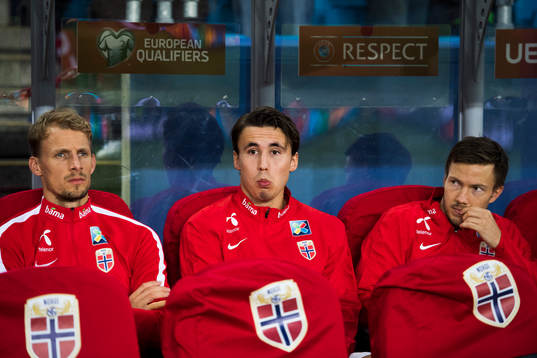 Goalkeeper André Hansen, Anders Trondsen and Martin Linnes